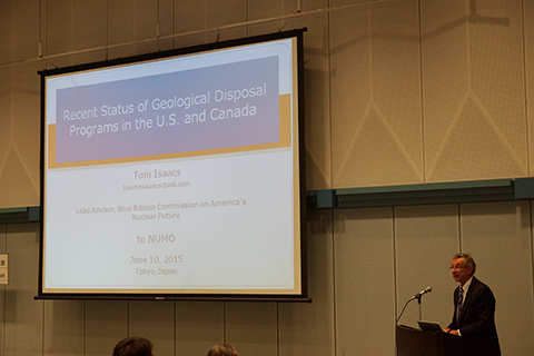 Seminar on the recent status of geological disposal programs in the U.S. and Canada was held