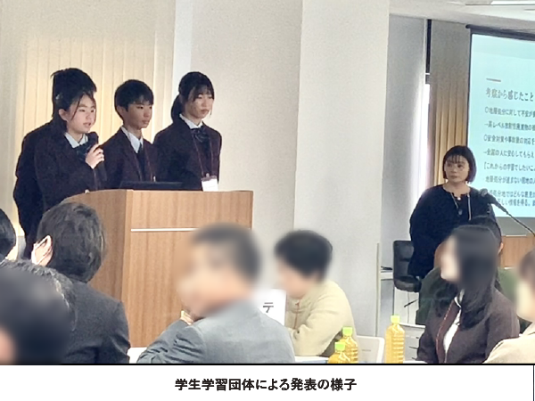 学生学習団体による発表の様子